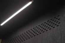 Load image into Gallery viewer, Ventilation slots Office Phone Booth 'delta S'. Black dark interior office pod. Gawayer Canada Inc. No ROOM for distractions. Made in Canada.