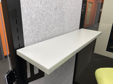 Load image into Gallery viewer, Soundproof office phone booth with compact desk. For sale in Vancouver, Montreal, Toronto, Calgary and in the USA.