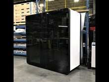 Load and play video in Gallery viewer, Meeting pod 'delta L'. Large ROOM for meetings, conferences, interviews. Meeting booth made in Canada, available in the USA.