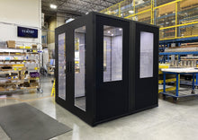 Load image into Gallery viewer, Portable 4-person meeting pod for office, warehouse, manufacting spaces.
